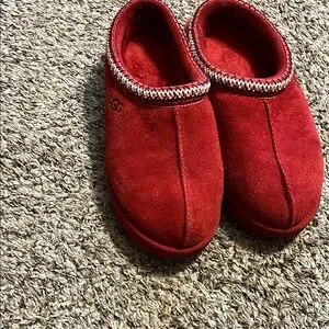 UGG | Shoes | Ugg Red Suede Slipon Shoes | Poshmark display picture 2